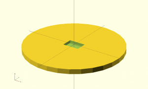 Cylinder minus box