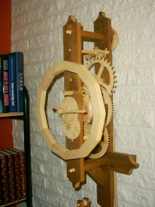 Finished clock close up
