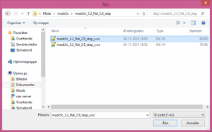 Input file selection