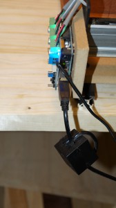 Ferrite ring on the USB cable