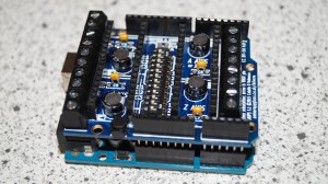 Gaups shield on top of my Arduino.