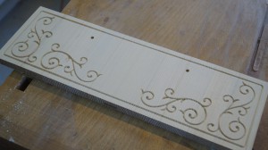 Finished drawer front.