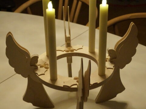 Wooden Advent Wreath